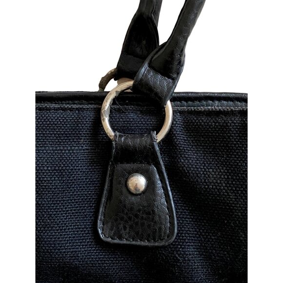 Bueno Cute Embroidered Zebra Purse Black White Tan 3 Section Zip Close Bag - Picture 3 of 11